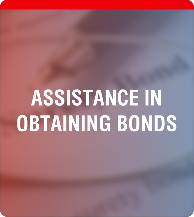 ASSISTANCE IN_OBTAINING BONDS